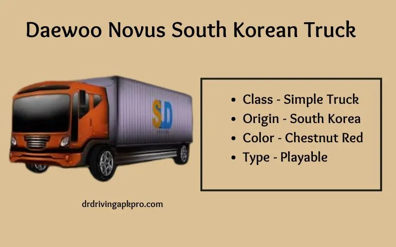 Daewoo Novus South Korean Truck