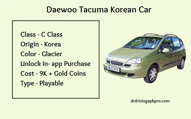 Daewoo Tacuma Korean Car