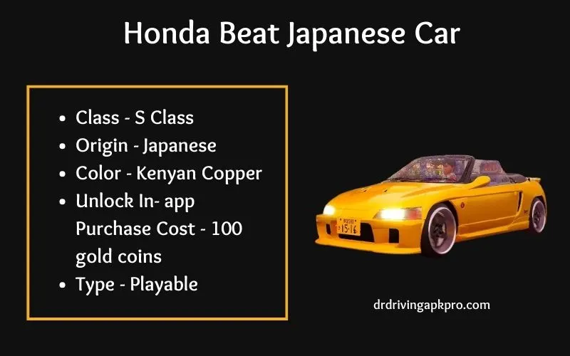 Honda Beat Japanese Car