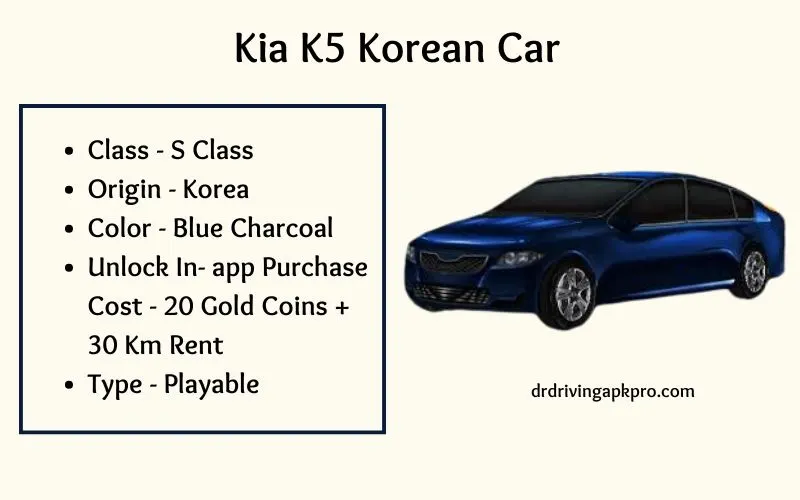 Kia K5 Korean Car