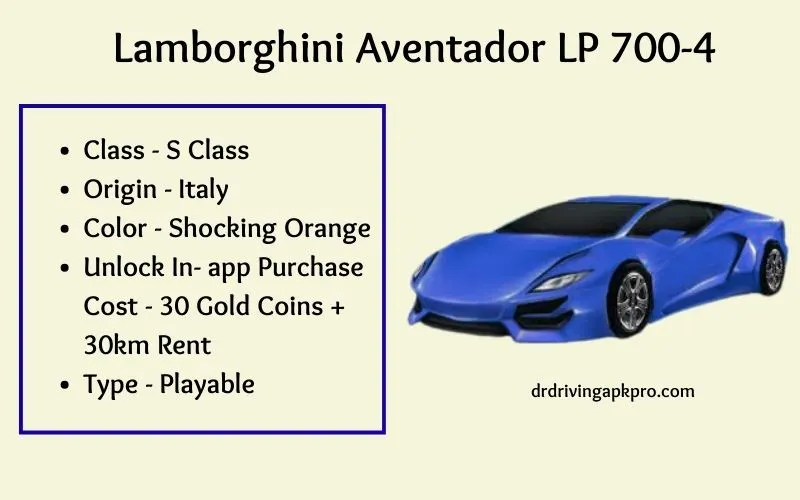 Lamborghini Aventador LP 700-4