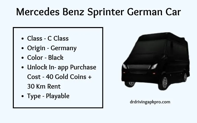 Mercedes Benz Sprinter German Car