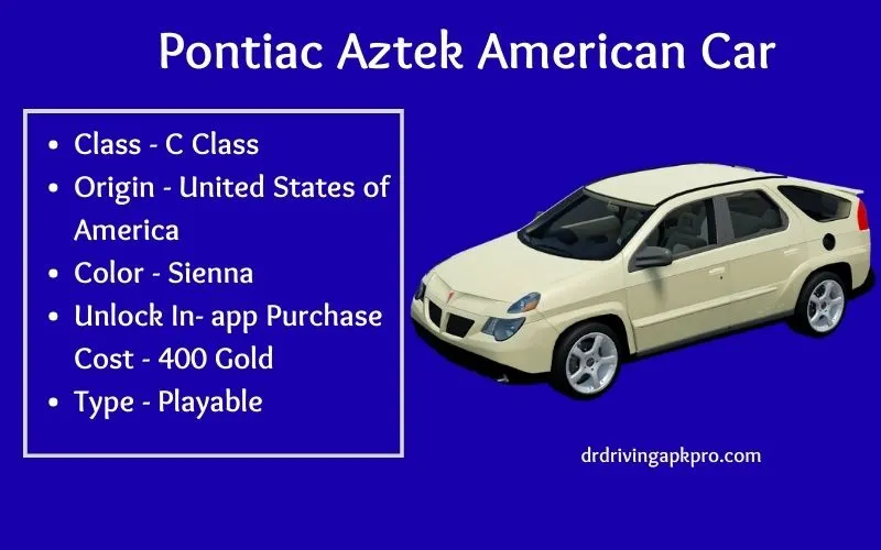 Pontiac Aztek American Car