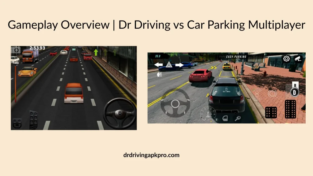 Gameplay Overview  Dr Driving vs Car Parking Multiplayer