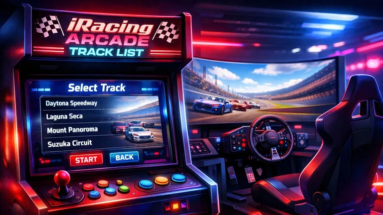 iRacing Arcade Track list